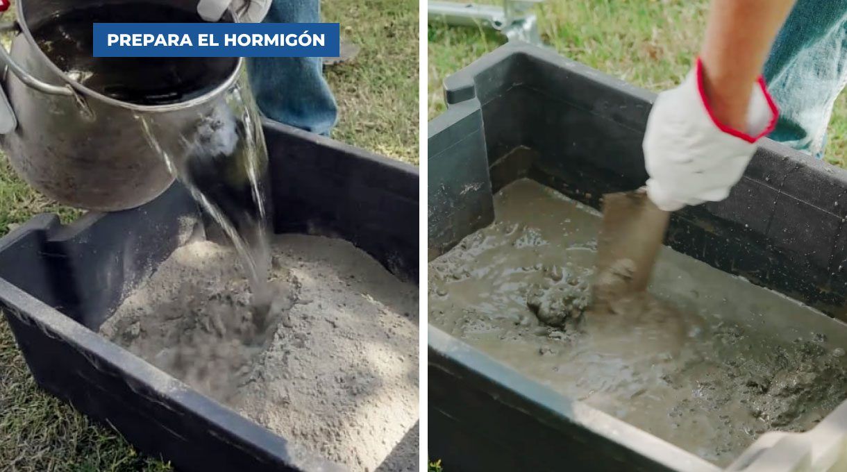 preparar hormigón