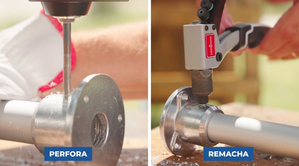 perfora y remacha