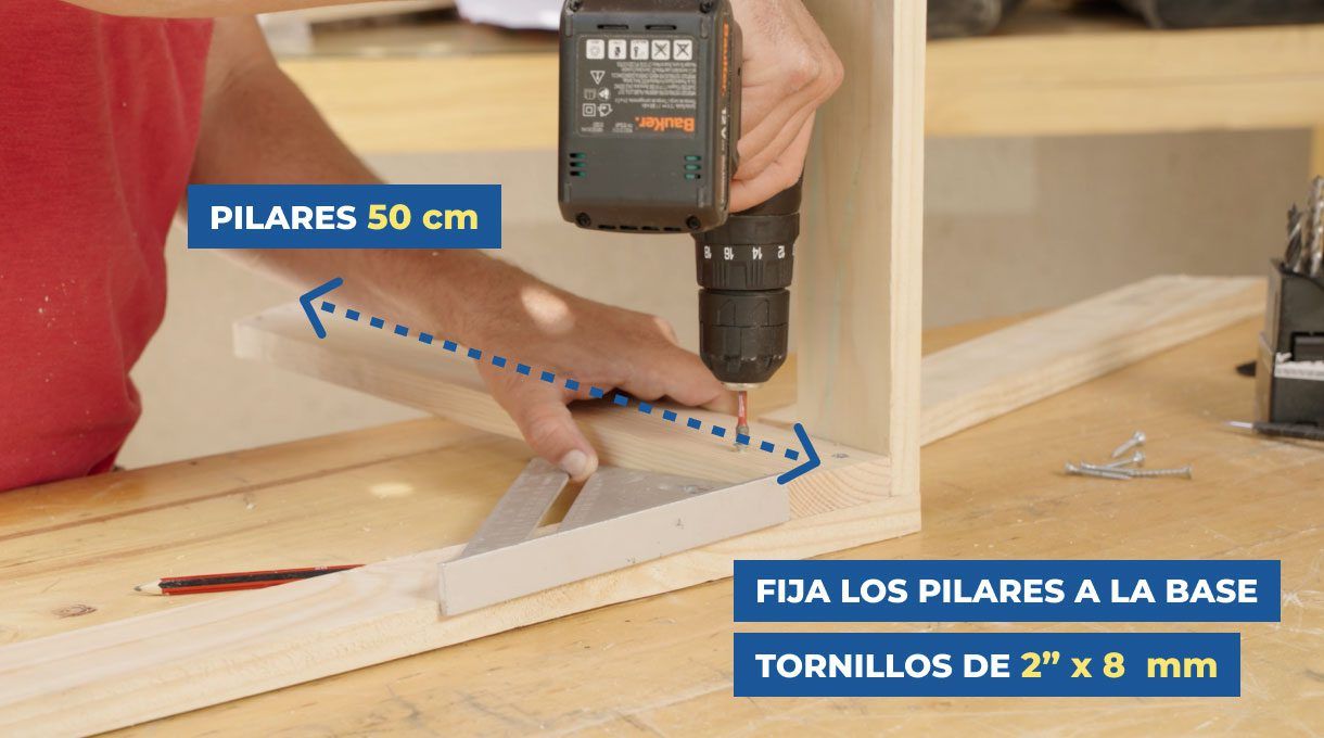 fijar pilares