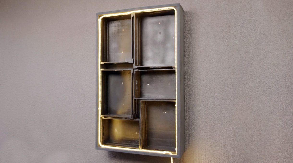 mueble iluminado