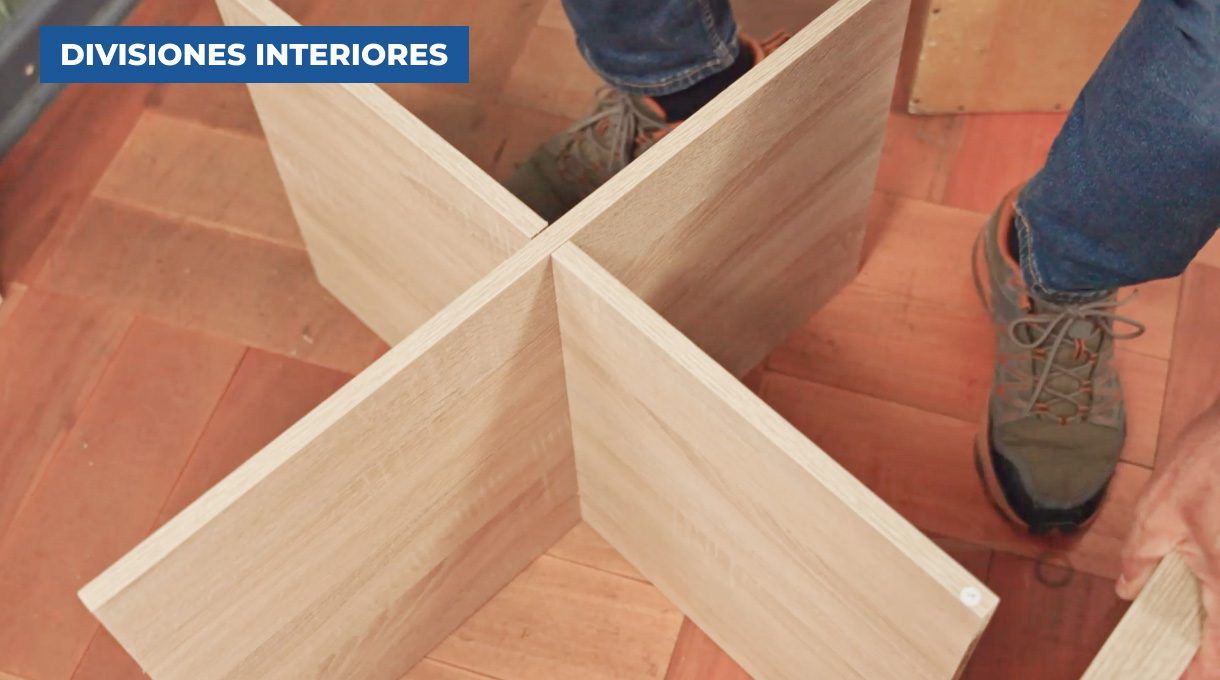 las divisiones forman una cruz