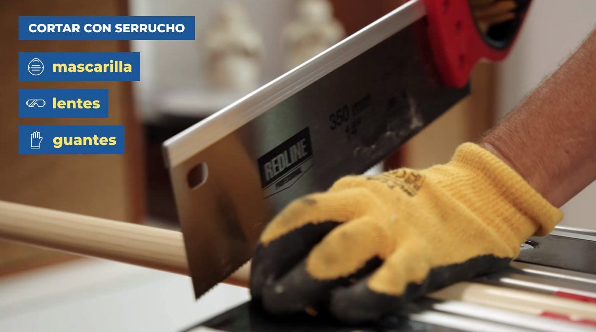 Cortar con serrucho
