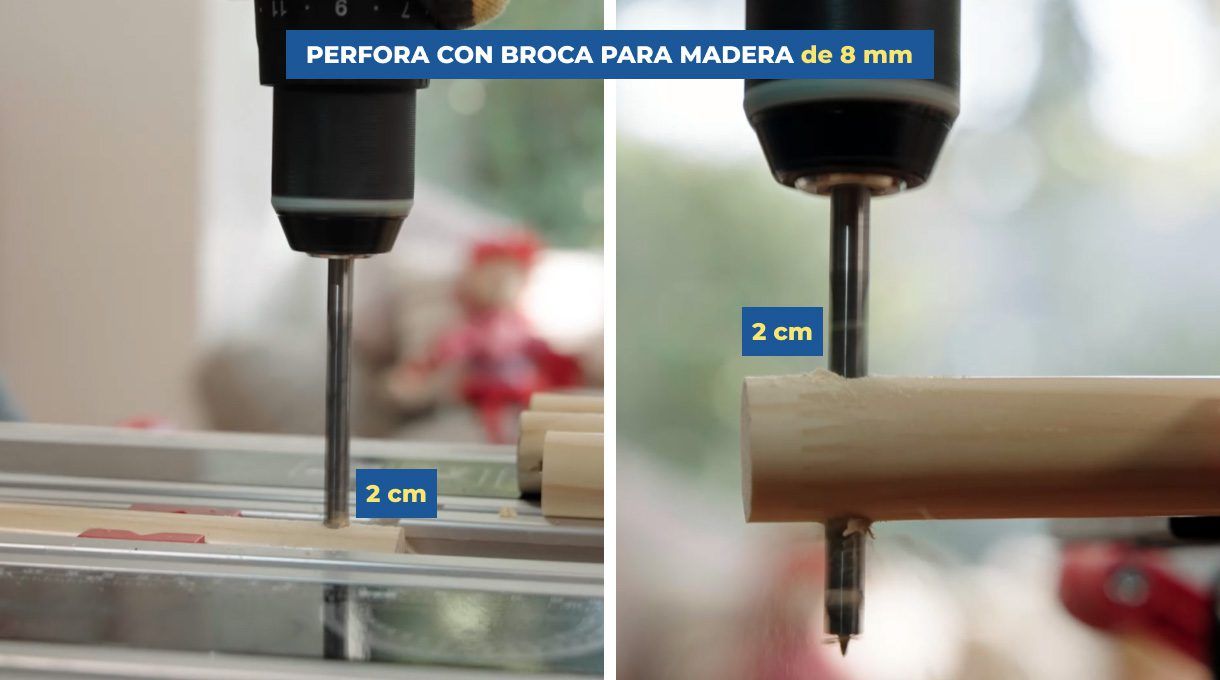 Perforar con broca para madera
