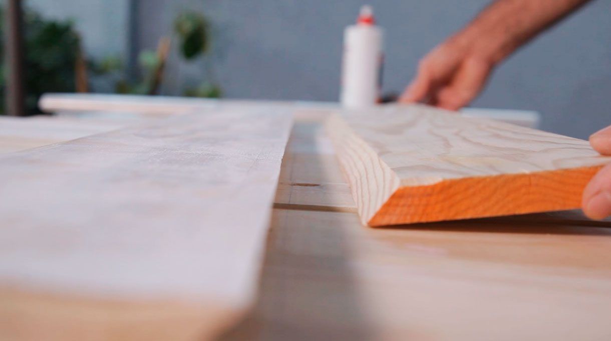 Tablas con corte en 45°