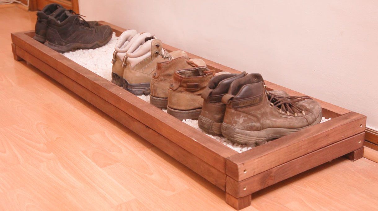 Zapatero con base de cuarzo terminado.
