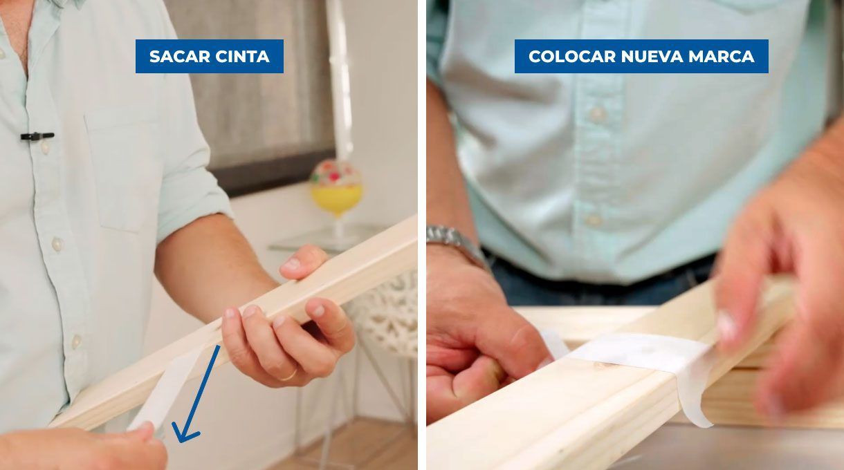 Sacar marca y colocar una nueva.