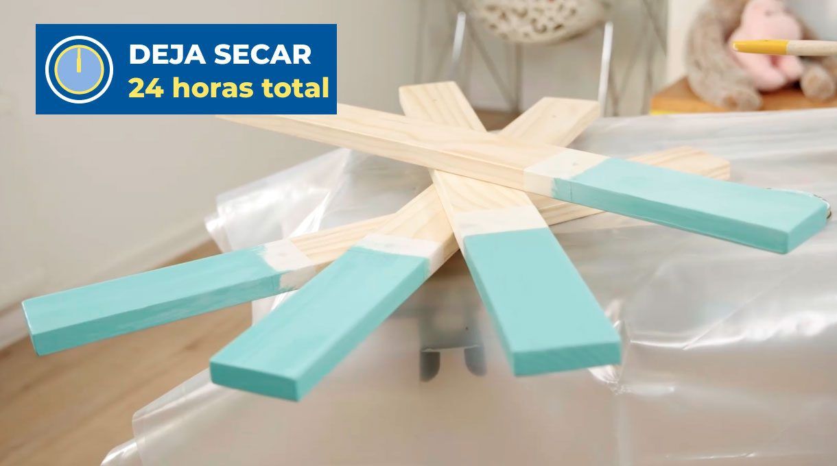 Secado de maderas por 24 horas.