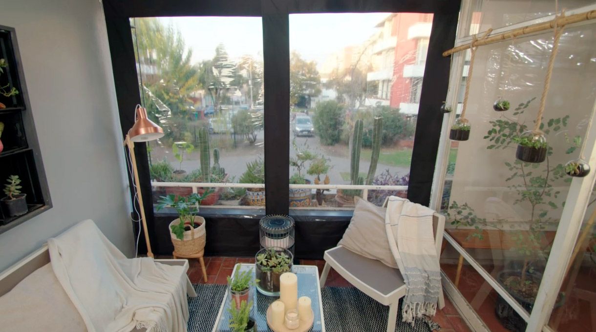 Cierre de terraza listo
