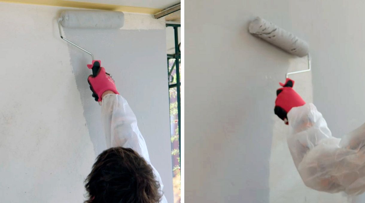 Pintado de muros para hacer cierre de terraza
