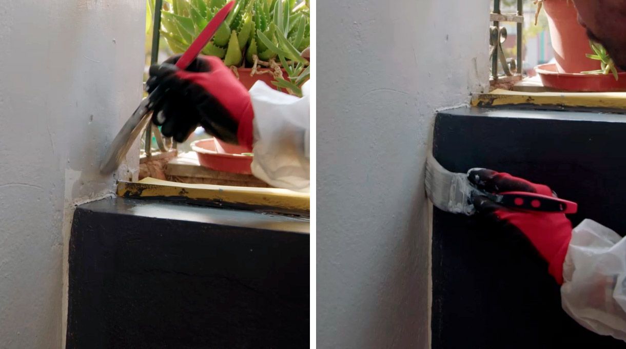 Pintado de muros para cierre de terraza