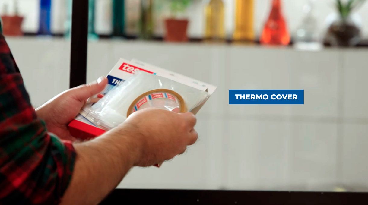 Presentación de cobertor térmico aislante thermo cover para ventanas