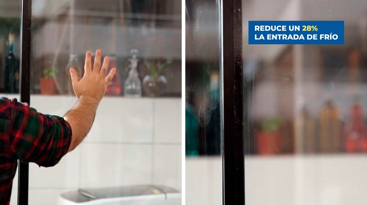 Se logra una reducción del 28% de la entrada de frío por ventanas con aislantes