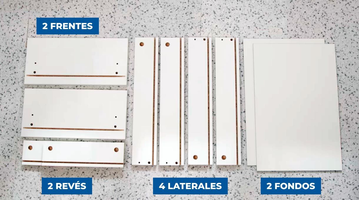 Partes de melamina de mueble de cocina