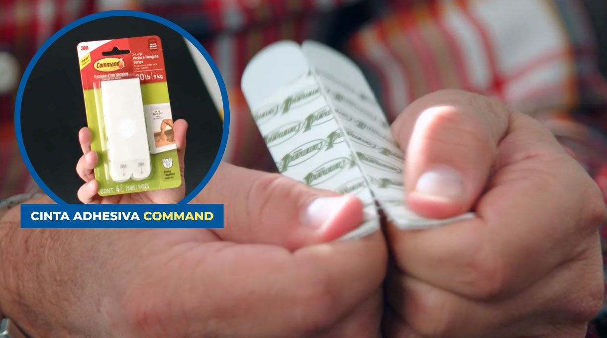 Cinta adhesiva command para colgar cuadros