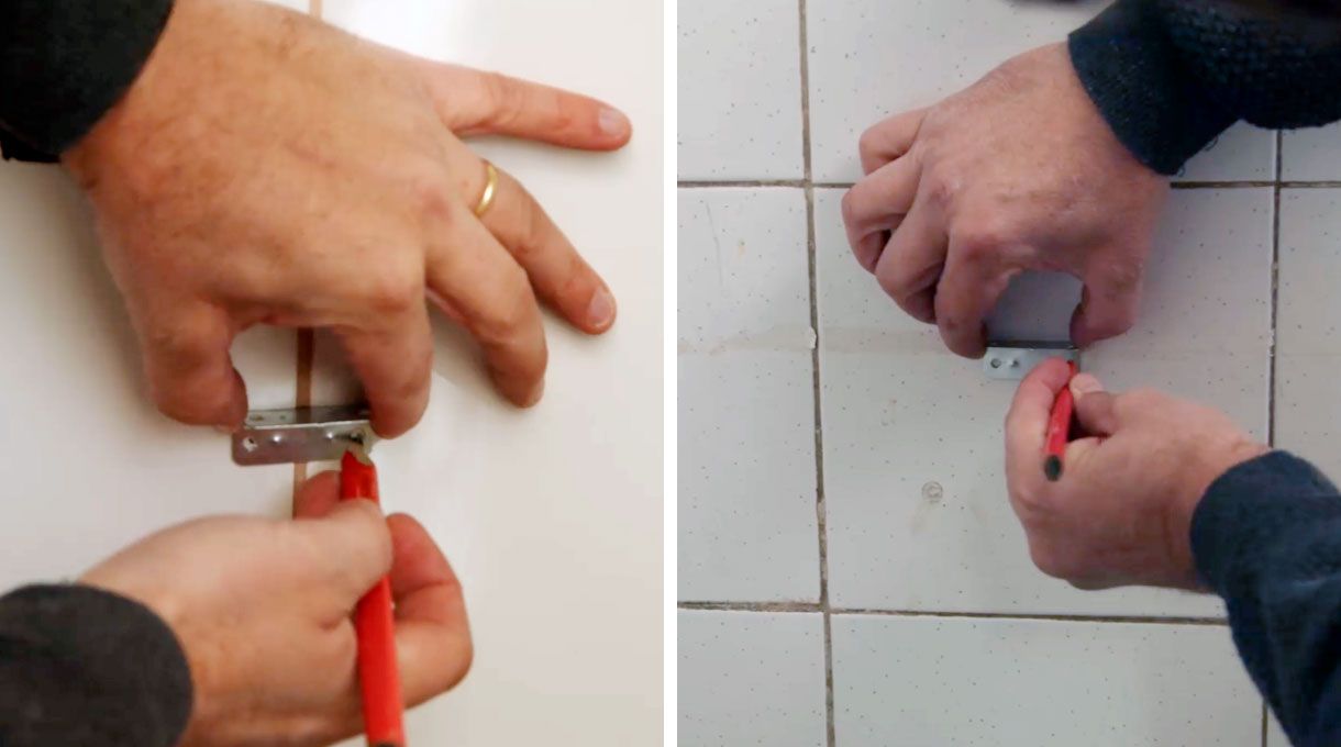 Posición de las escuadras metálicas para instalación de cubierta