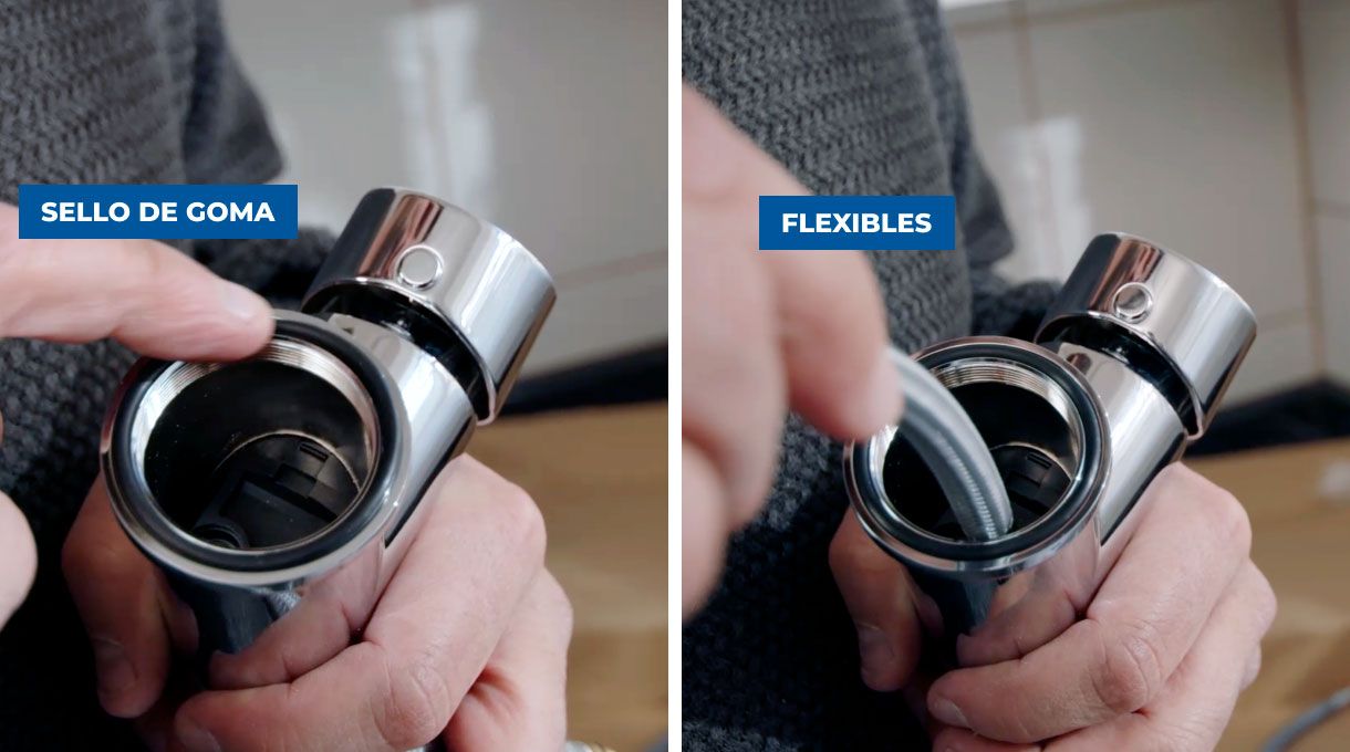 Flexibles y gomas del monomando para lavaplatos