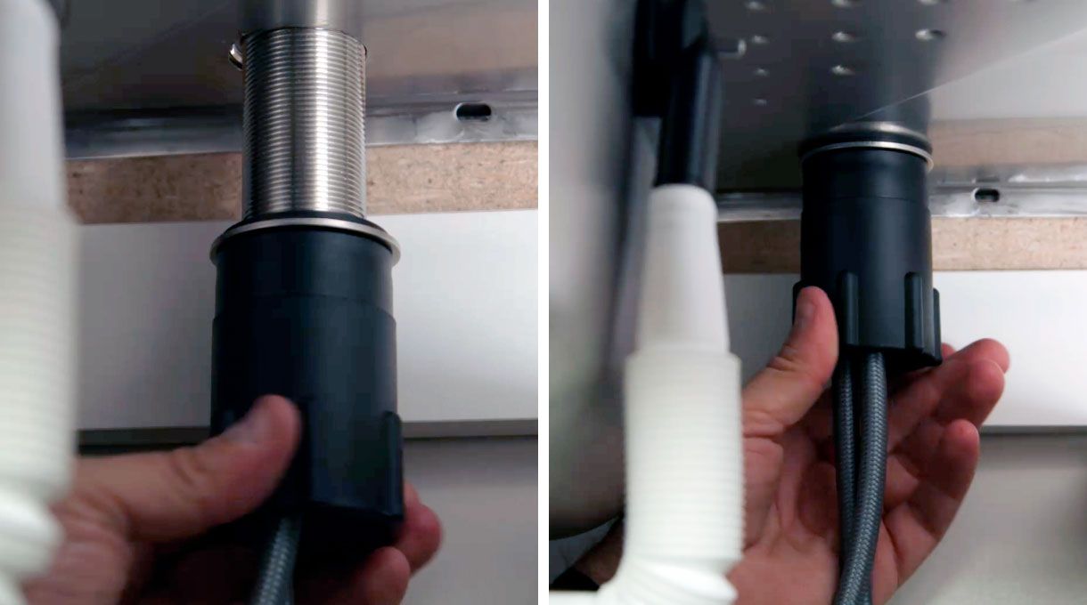 Instalación del monomando para instalar un lavaplatos