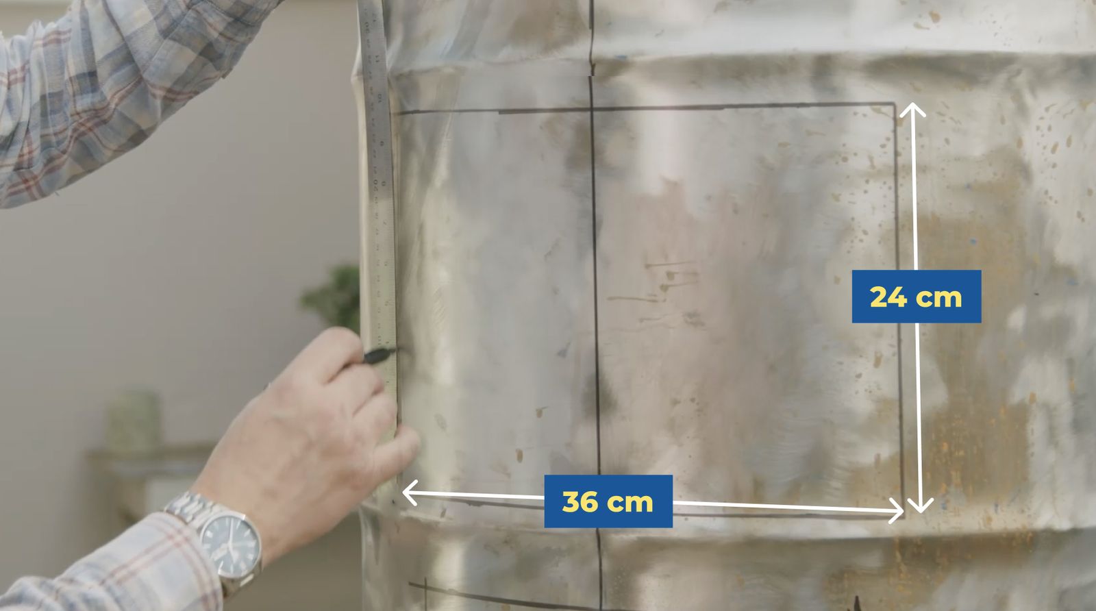 Dimensiones de la puerta superior de la parrilla horno