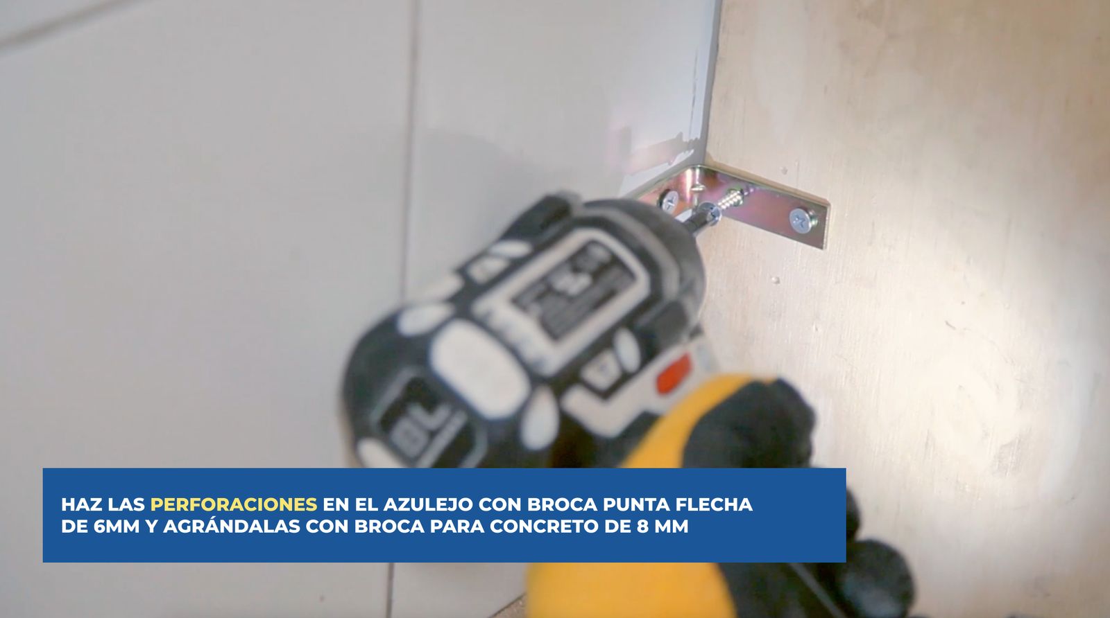 Fijación con escuadras