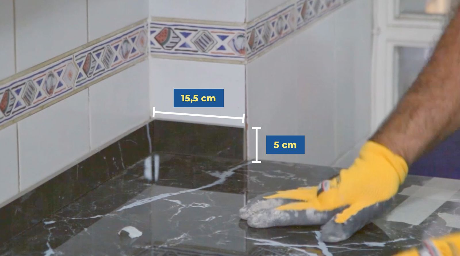 Guardas de protección en cubierta de porcelanato