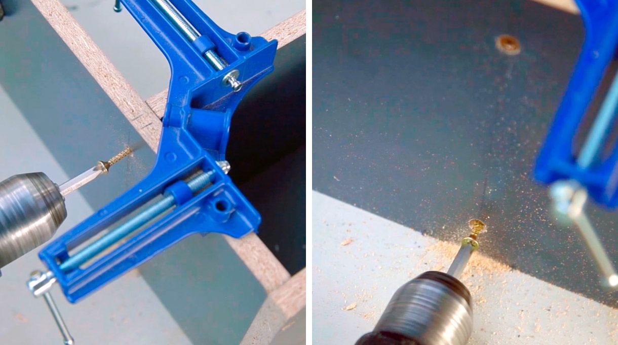 Fijación de las repisas largas al mueble para tv