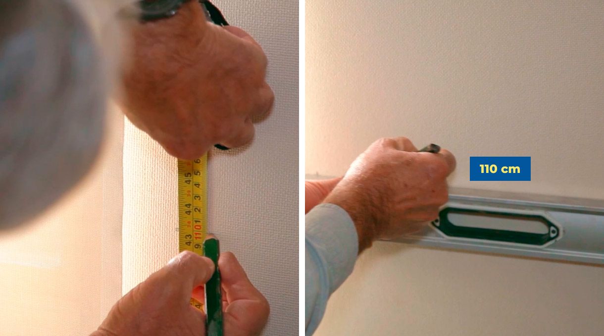 Nivelación del mueble de tv para instalarlo