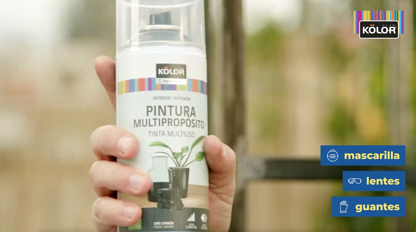 Esmalte al agua en spray