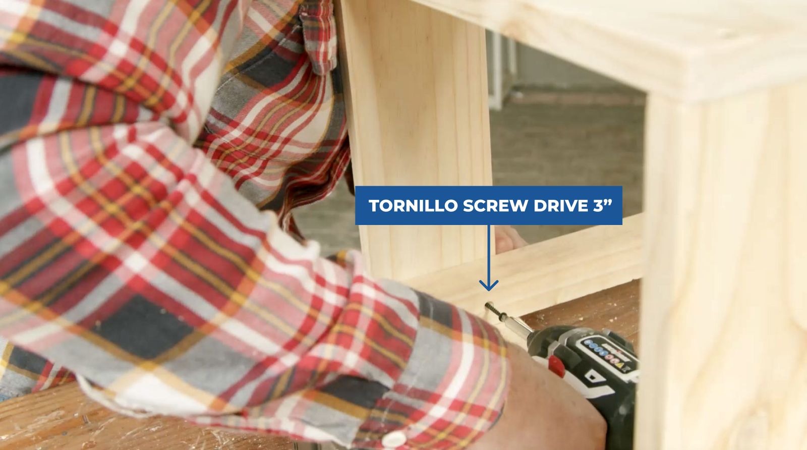 Fijación con tornillos screw drive