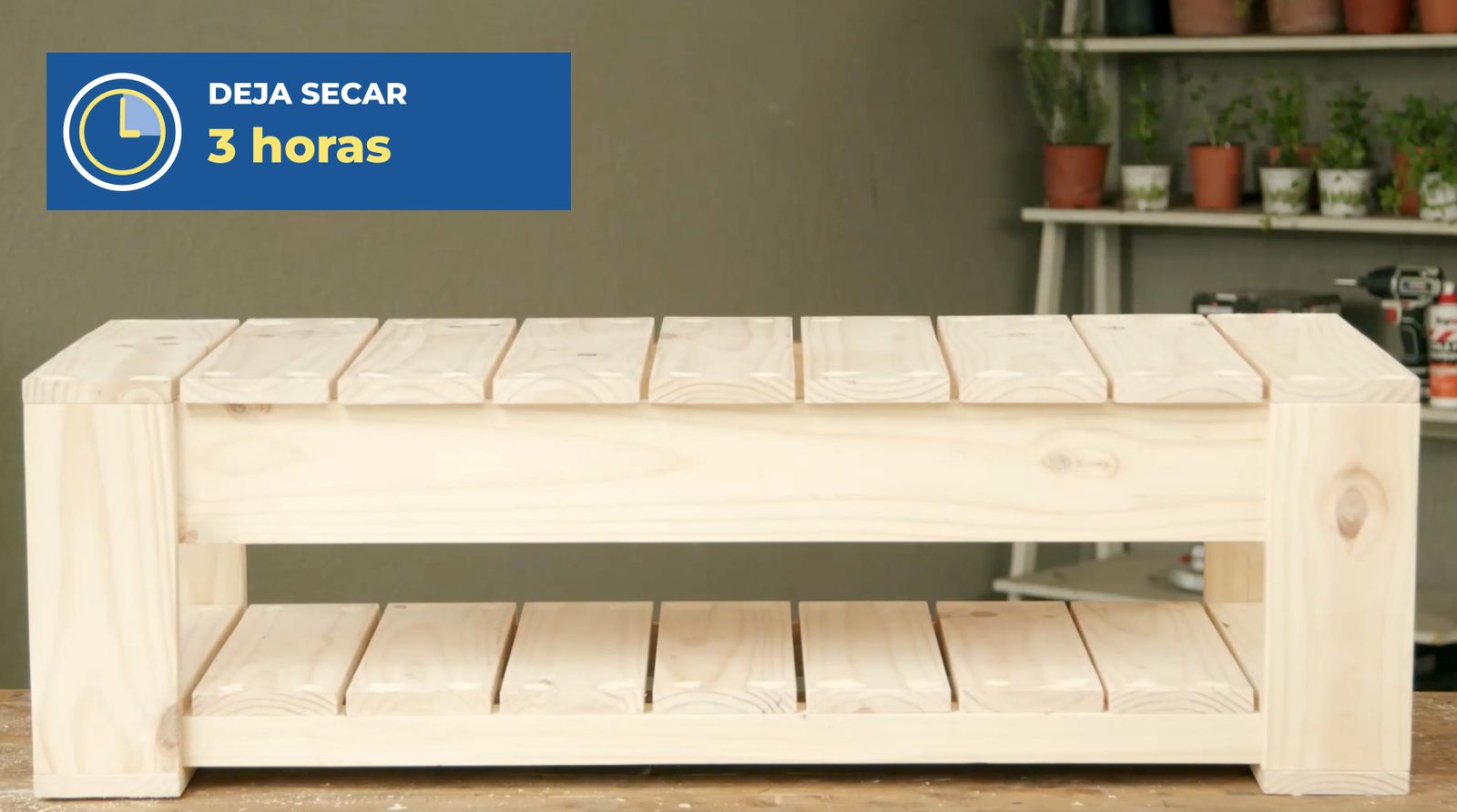 3 horas de secado
