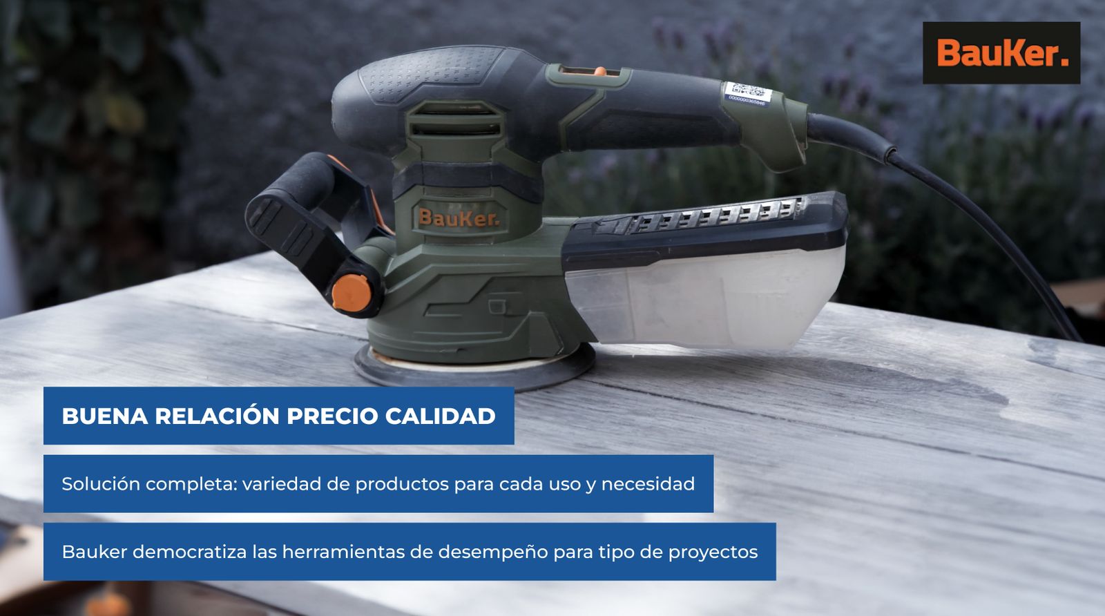 Lijadora orbital Bauker
