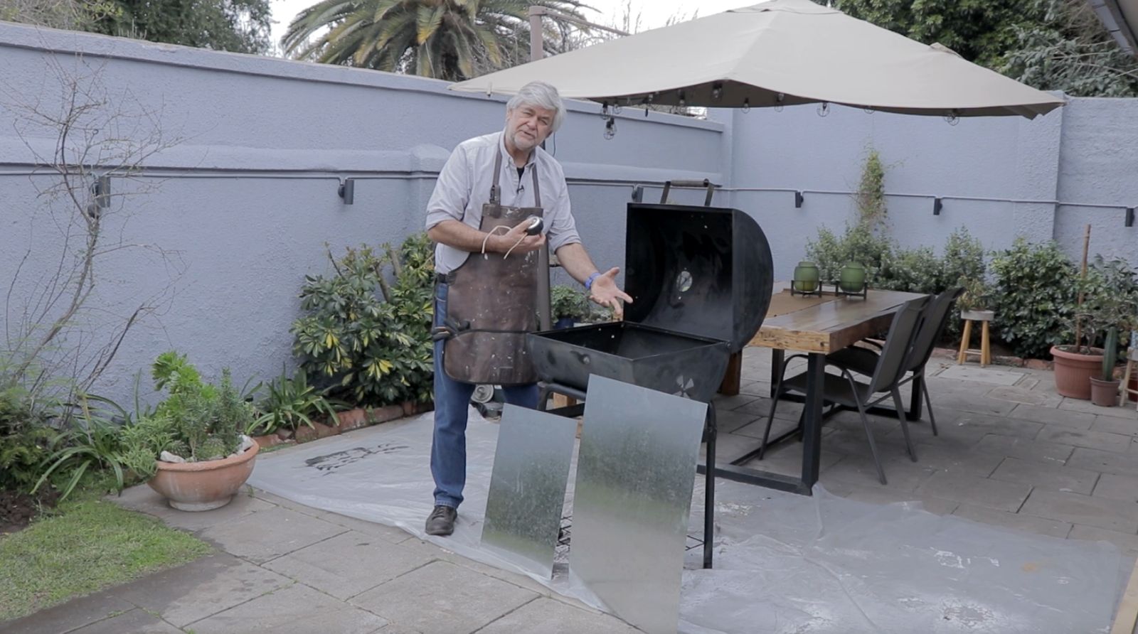 Planchas de acero para base de la parrilla a carbón