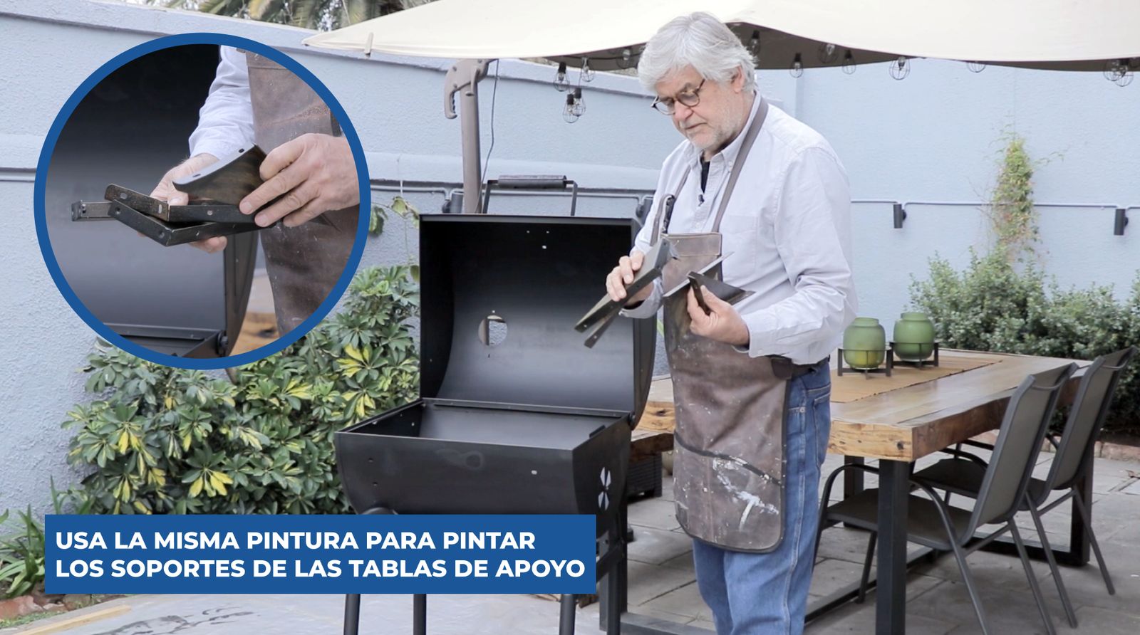 Pintado de los soportes con el mismo spray