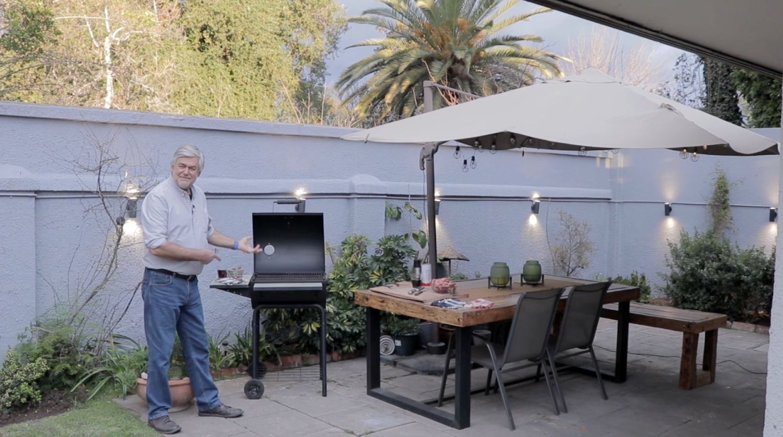 Renovación de parrilla a carbón con tapa terminada