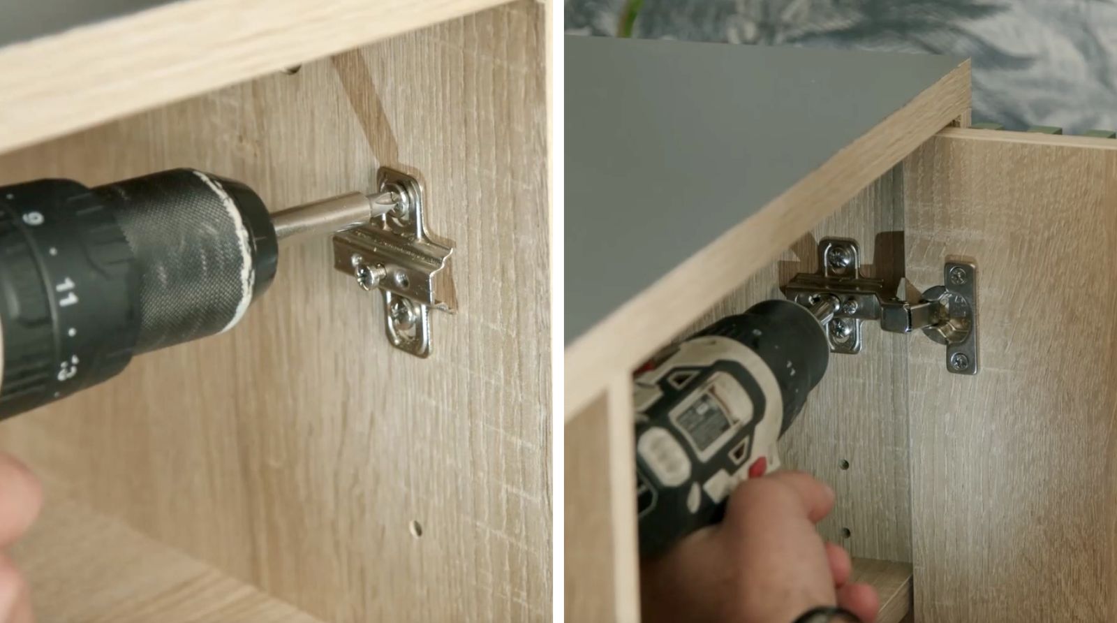 Instalación de puertas en mueble para la tv