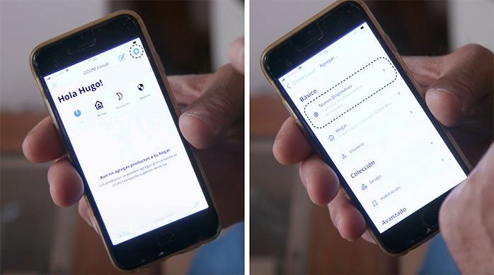 Se ve un celular en donde se muestra el nuevo dispositivo