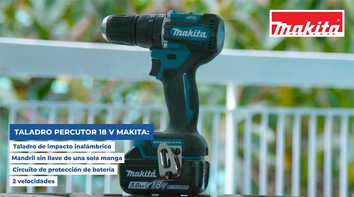 Taladro percutor 18V Makita