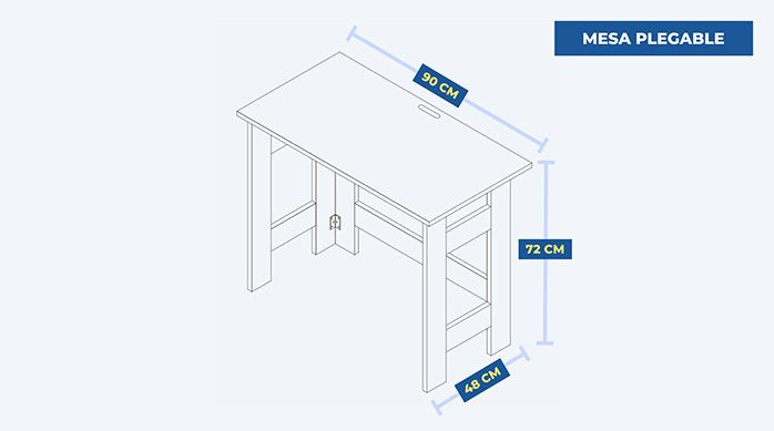 proyecto para hacer una mesa plegable de madera multifuncional