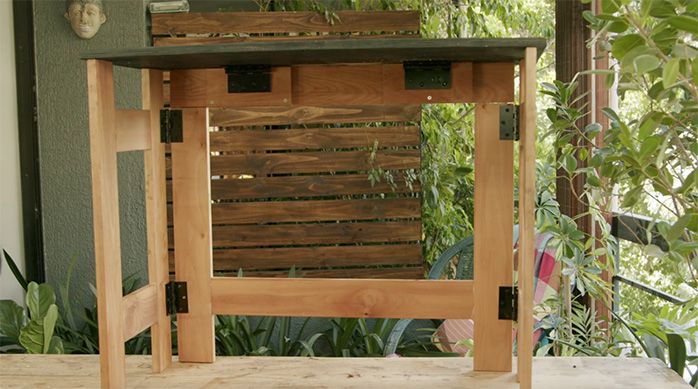 Mesa plegable de madera multifuncional terminada