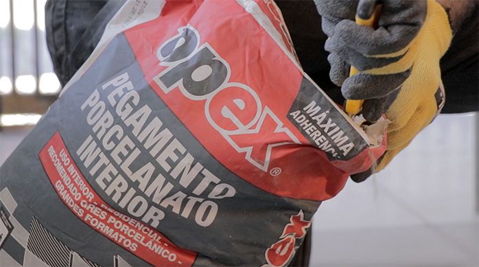 pegamento para porcelanato topex