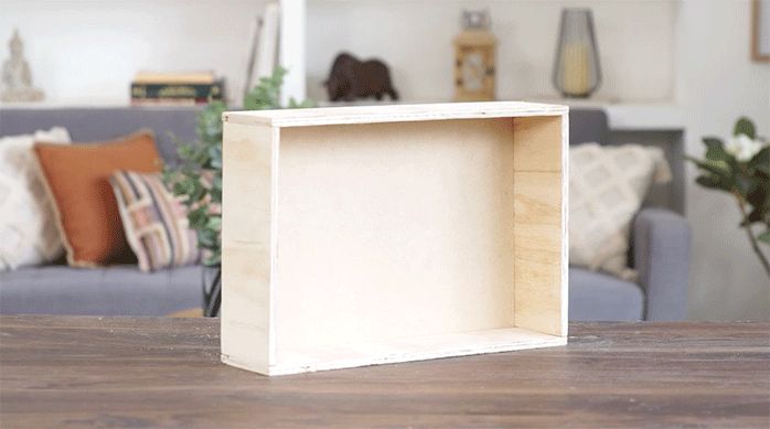 cajón del mueble terminado.