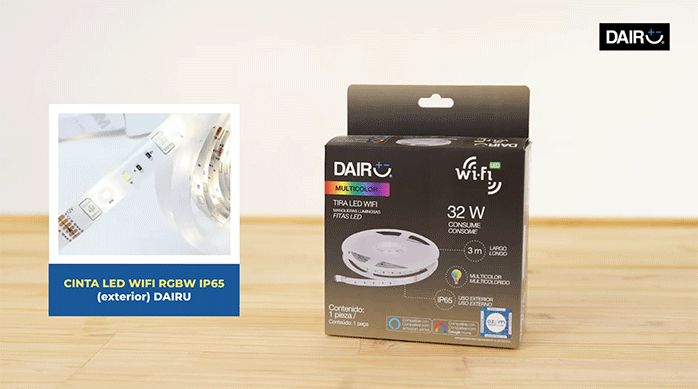 cinta led dairu con conexión wifi.