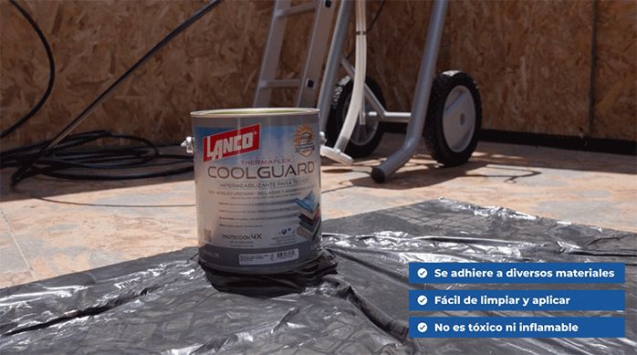 sellador para techos coolguard de la marca lanco.