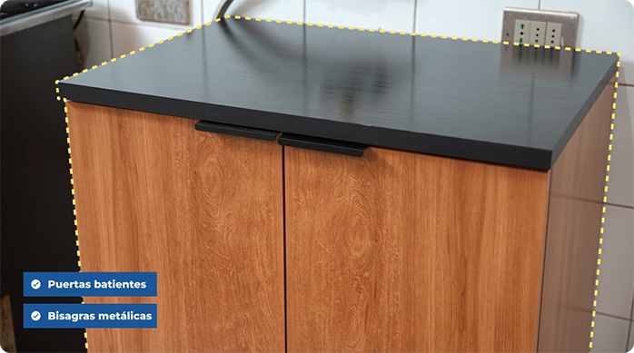 mueble de cocina piso Just Home Collection.