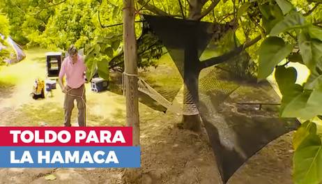 ¿Cómo hacer un toldo para la hamaca?
