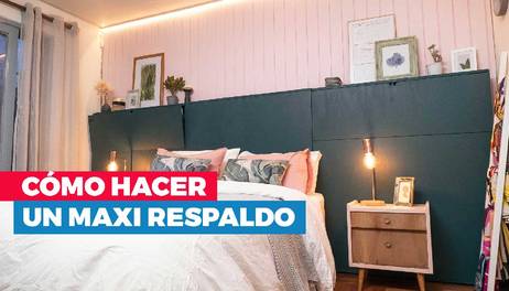 Crea tu propio maxi respaldo para cama