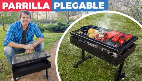 Cómo hacer una parrilla plegable portátil