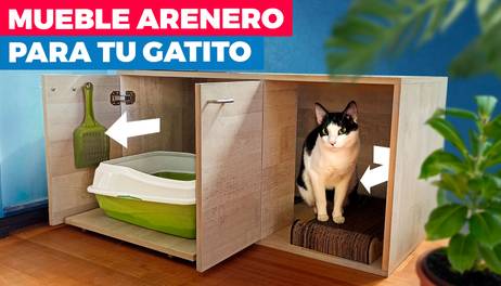 Cómo hacer un mueble arenero para gatos