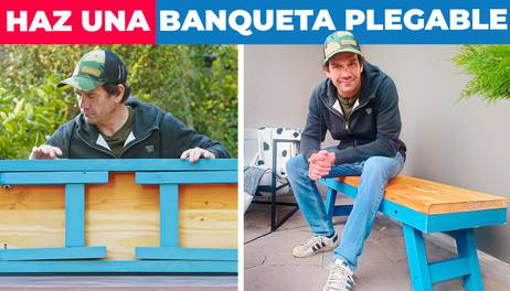 Cómo hacer una banqueta plegable