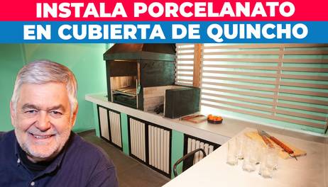 Cómo instalar porcelanato en cubierta de quincho