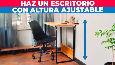 Cómo hacer un escritorio ajustable para trabajar o estudiar